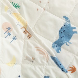 Colcha bouti Dinosaurus indigo 2