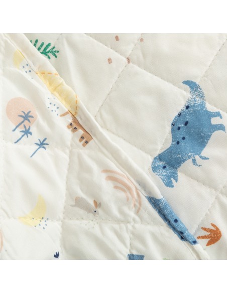 Colcha bouti Dinosaurus indigo colcha-bouti