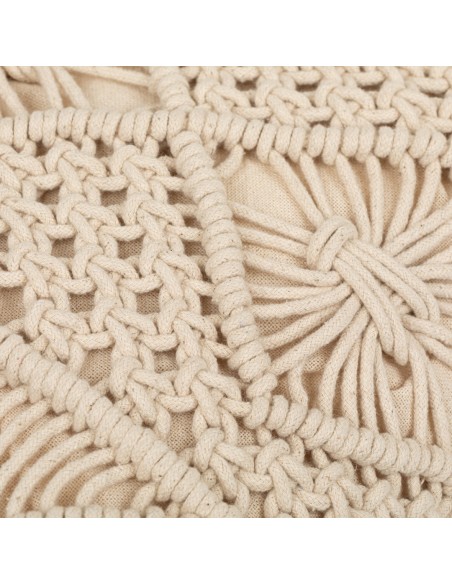 Cojín algodón Macramé Presire natural 45x45 - funda + relleno cojines-decorativos-estampados