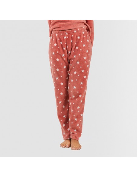 Pijama coral Cosmo marsala pijama-coralina