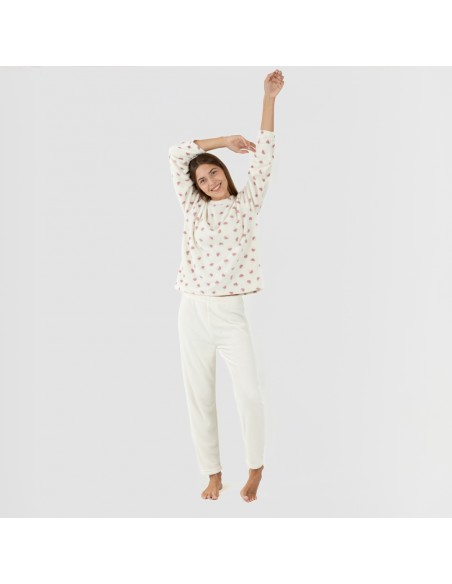 Pijama coral Ellen natural pijama-coralina