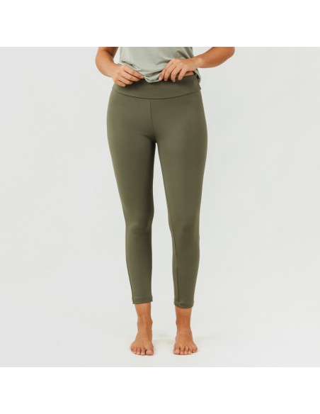 Conjunto deportivo leggings largo mujer verde hoja/cacería ropa-de-estar-por-casa