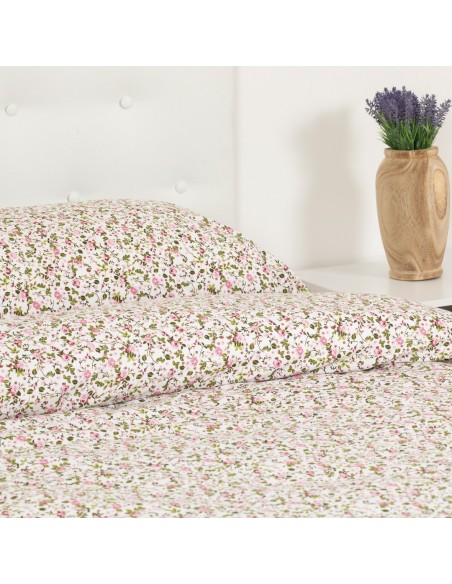 Funda nórdica algodón Pia rosa algodon-100