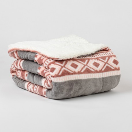 Manta sherpa Solini gris mantas-coral-sherpa