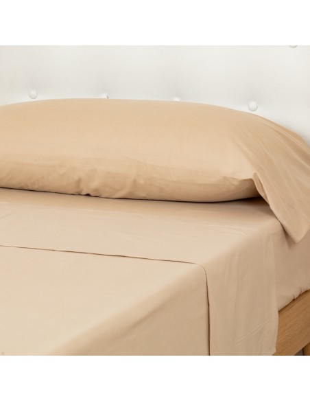 Juego de sábanas algodón Percal lisa cama-90