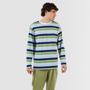 Pijama largo algodón hombre... 2