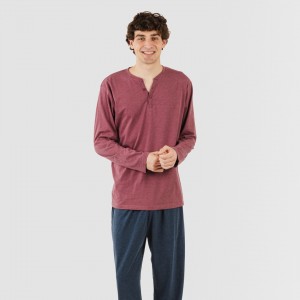Pijama largo hombre con... 2