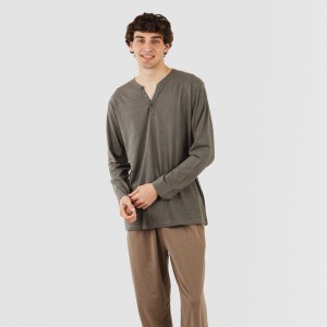 Pijama largo hombre con... 2
