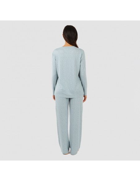 Pijama largo mujer soft Anita indigo pijamas-largos-de-mujer