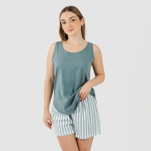 Pijama corto algodón Raya...