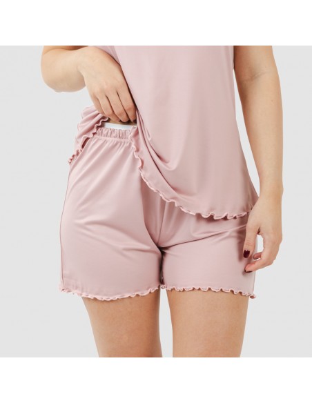 Pijama tirantes mujer soft liso pijamas-cortos-mujer