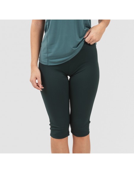 Conjunto deportivo leggings corto mujer verde botella ropa-deporte-mujer