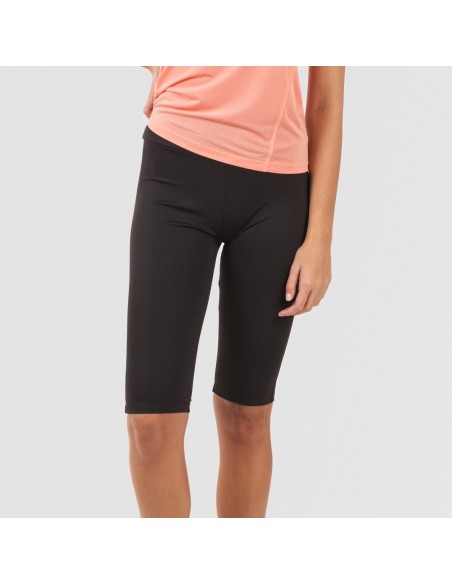 Conjunto deportivo leggings corto mujer naranja - negro ropa-deporte-mujer