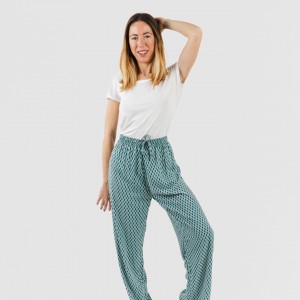 Pantalón viscosa Dueña azul