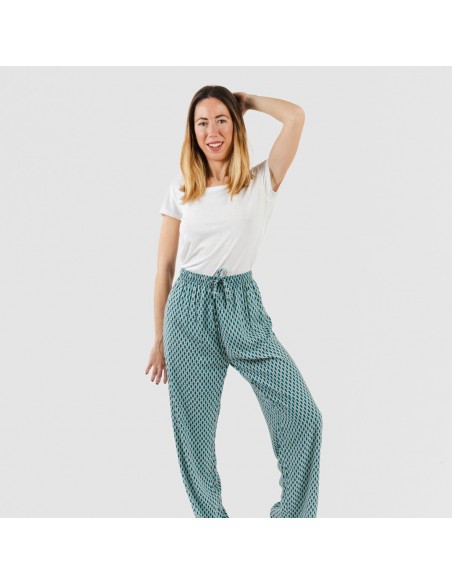 Pantalón viscosa Dueña azul pantalones-comodos-mujer