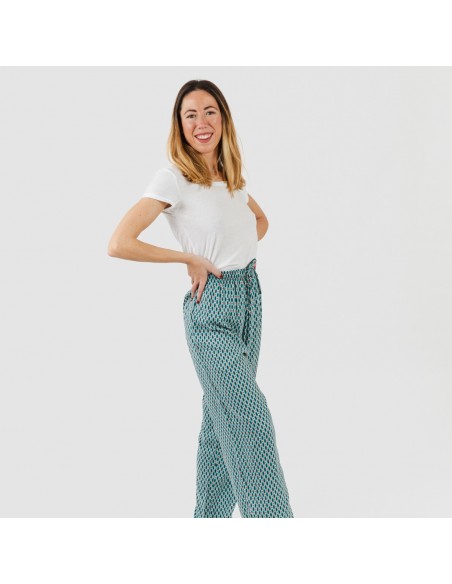 Pantalón viscosa Dueña azul pantalones-comodos-mujer