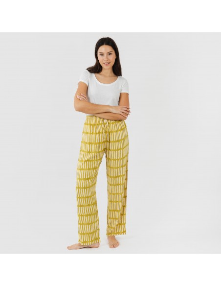 Pantalón viscosa Lemonade verde lima pantalones-comodos-mujer