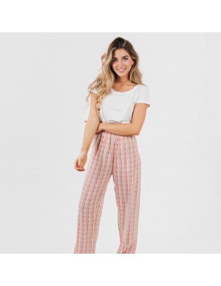 Pantalón viscosa Villa rosa pantalones-comodos-mujer