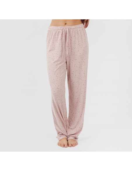 Pijama largo mujer soft Maya rosa palo pijamas-largos-de-mujer