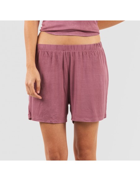 Pijama tirantes mujer viscosa liso pijamas-cortos-mujer