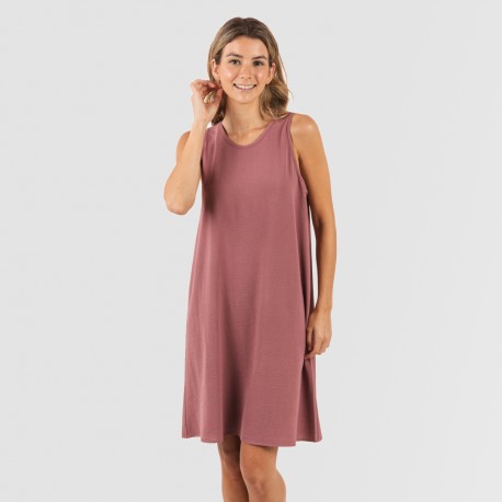 Vestido corto tirantes bambula liso vestidos-y-blusones-mujer