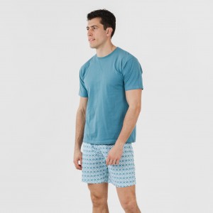 Pijama corto algodón hombre... 2