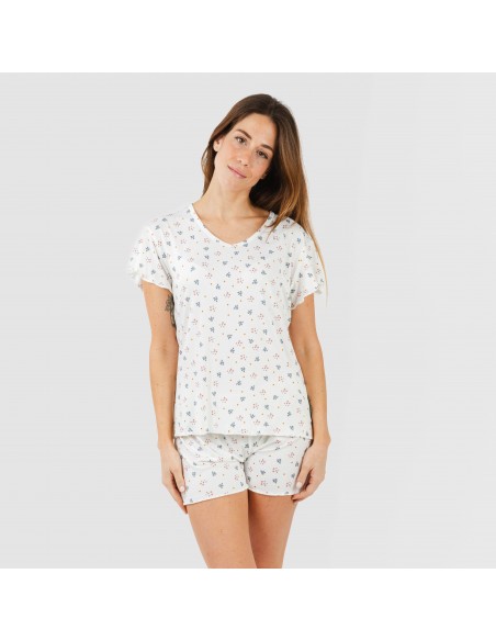 Pijama manga corta mujer soft Ines pijamas-cortos-mujer