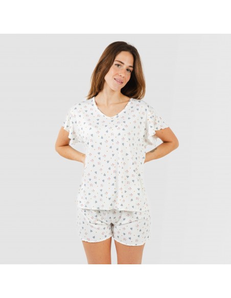 Pijama manga corta mujer soft Ines pijamas-cortos-mujer