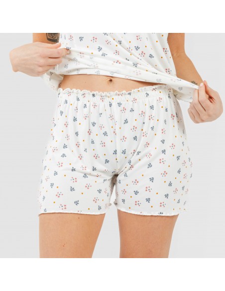 Pijama manga corta mujer soft Ines pijamas-cortos-mujer