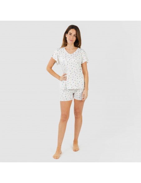 Pijama manga corta mujer soft Ines pijamas-cortos-mujer