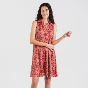 Vestido corto cuello y...