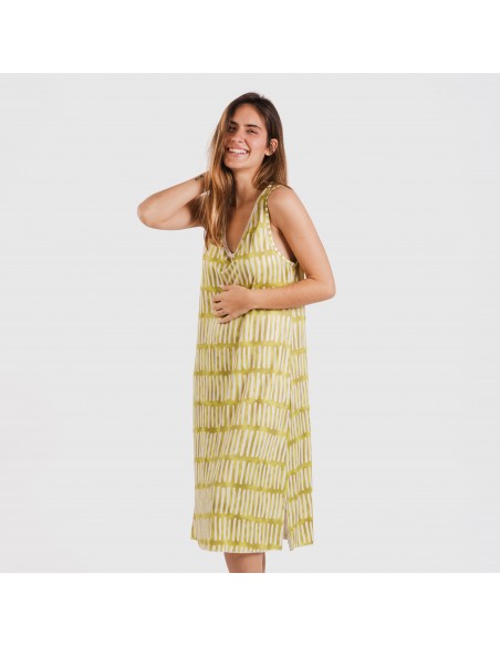 Vestido midi tirantes soft Lemonade verde lima vestidos-y-blusones-mujer