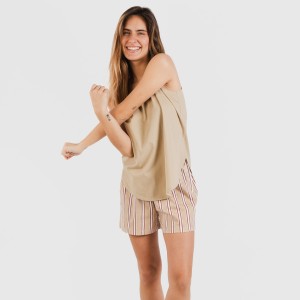 Pijama corto algodón Raya... 2