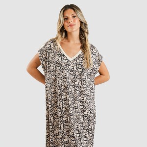 Vestido corto manga fluida... 2