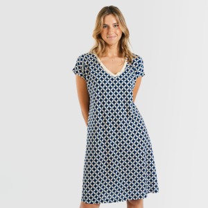 Vestido corto manga fluida... 2