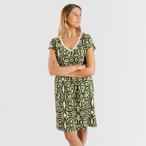 Vestido corto manga fluida... 2