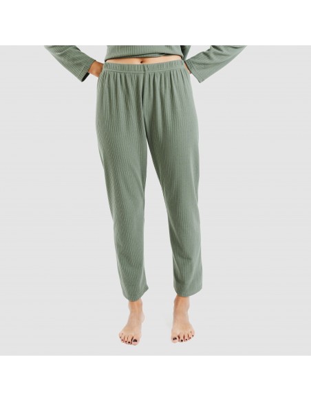 Pijama canalé Raya ancha lisa pijamas-largos-de-mujer