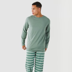 Pijama largo algodón hombre... 2