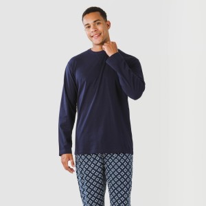 Pijama largo algodón hombre... 2