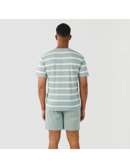 Pijama corto algodón hombre Raya Arellano verde agua pijamas-cortos-hombre