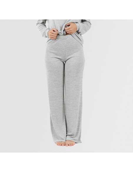 Pijama angorina liso pijamas-largos-de-mujer