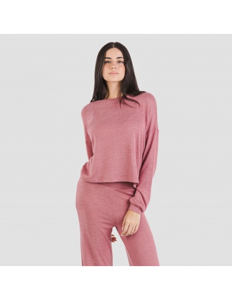 Pijama angorina liso pijamas-largos-de-mujer