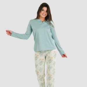 Pijama largo algodón Lete... 2