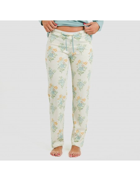 Pijama largo algodón Lete indigo pijamas-largos-de-mujer