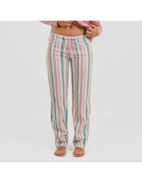 Pijama largo algodón Blondo rosa pijamas-largos-de-mujer