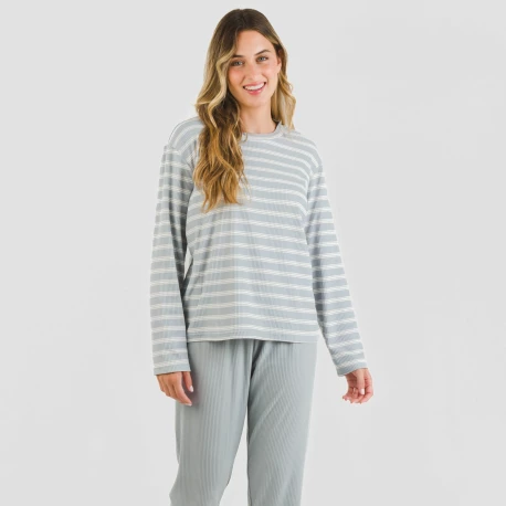 Pijama Canalé Bicolor pijamas-largos-de-mujer