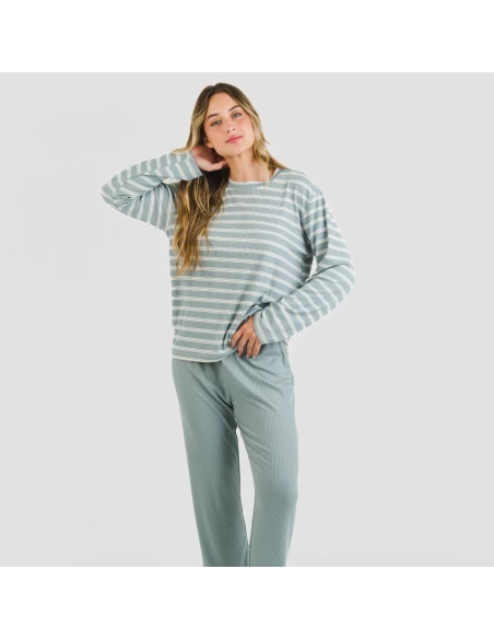 Pijama Canalé Bicolor pijamas-largos-de-mujer