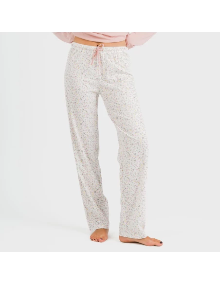 Pijama largo algodón Mijita rosa pijamas-largos-de-mujer