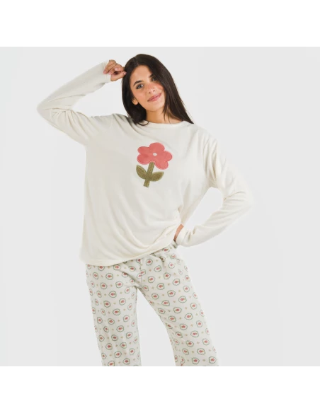 Pijama polar Tulina natural pijamas-de-invierno-de-mujer