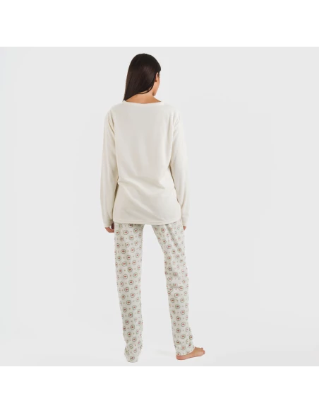 Pijama polar Tulina natural pijamas-de-invierno-de-mujer